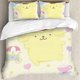 thumbnail image 1 of Cute Dog Comforter Set 3 Piece Twin Boys Girls Cartoon Puppy Yellow Bedding Set Lovely Pompompurin Comforter Dogs Collection Bed Set Pompompurin Lover Bedroom Decor, 1 of 4