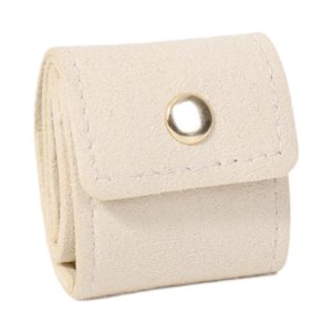 Ioensy - Bolsa Organizadora De Joyas Compacta Para Viajes Diarios, Pendientes, Mujeres Y Niñas, Color Beige.