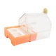 thumbnail image 1 of Caja De Baño Transparente Para Loros, Ideal Para Agapornis, Periquitos, Canarios, Color Rosa, 1 of 5