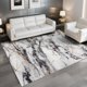 thumbnail image 1 of Alfombra CRYPTOLITE Abstract de 160 x 230 cm, lavable, color dorado y gris, 1 of 7