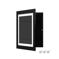 Magideal - Marco De Arte Para Niños Marco De Fotos Apertura Frontal Intercambiable Resistente A Roturas Con Correas Elásticas Marco De Ilustraciones Para Niños Color Negro L