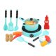 thumbnail image 4 of 24 Piezas De Comida Juguetes De Plástico Para Niños Pequeños Juego De Simulación Cocina Azul, 4 of 5
