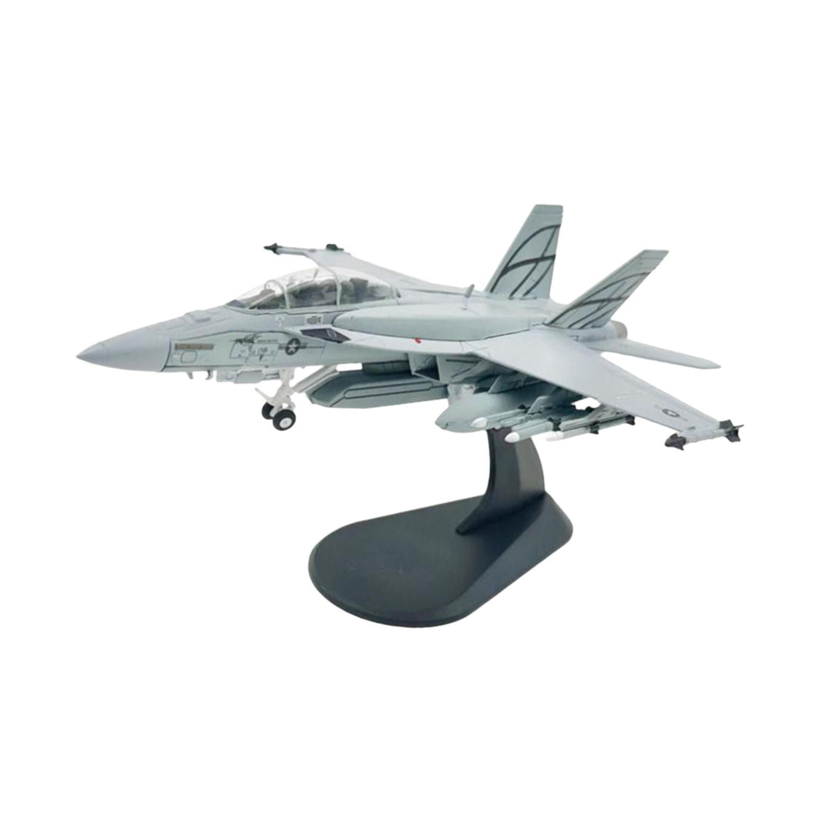 Magideal - Modelo De Avión De Fundición A Presión F/a-18 1/100 Con Soporte, Avión Realista De Aleación De Metal, Caza Para Mesa, Estante, Adornos Para Dormitorio