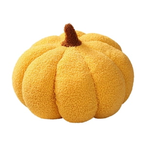 Magideal - Almohada De Calabaza De Halloween, Linda Almohada En Forma 3D, Regalo De Acción De Gracias, Almohada Suave Y Rellena Para Sofá, Cama, Decoración De Ha Amarillo