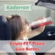 thumbnail image 2 of Botellas de jugo de plástico Kaderron de 350 ml con tapas, 40 unidades, transparentes, 2 of 6
