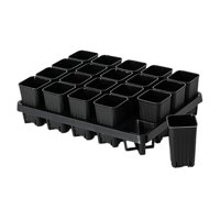 Magideal - Maceta Para Plántulas, Contenedor Para Plantas De Hortalizas, Jardineras Para Flores, Macetas Para Viveros, Para Jardín, Alféizar De Ventana Y Balcón. Cuadrícula De 20