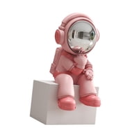 Bothyi - Estatua De Astronauta Adorno De Mesa De Resina Para Estante Mesa Centro De Mesa Dormitorio Con Base