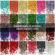 thumbnail image 4 of 24 colores de vidrio triturado para manualidades y arte de resina con brillo, piezas de vidrio roto, 4 of 7