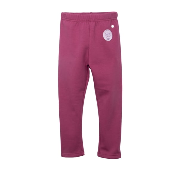 Calza Niña Forro Polar Térmico Burdeo