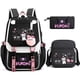 thumbnail image 1 of 3pcs Kuromi Backpacks Patchwork Capacity Women Men Travel Mochilas With Shoulder Bags Ins Laptop Teens School Bags, 1 of 3