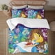 thumbnail image 1 of Alice In Wonderland 3-Piece Bedding Set For Kids Boys Girls Adult Cartoon Warm Cute Fashion Holiday Present Gift Bed Sheets, 1 of 5