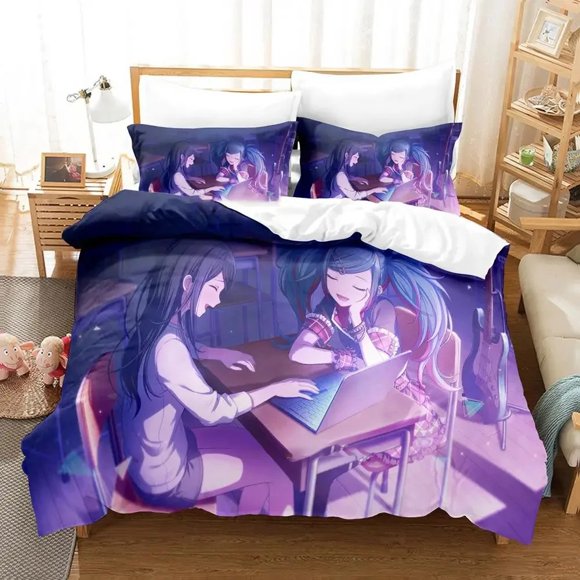 Project Sekai COLORFUL STAGE Bedding Set Boys Girls Twin Queen Size Duvet Cover Pillowcase Bed Kids Adult Home TextilesBed Sheets