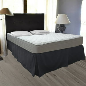 Victorianas - Faldon Queen Liso Negro 200 Hilos