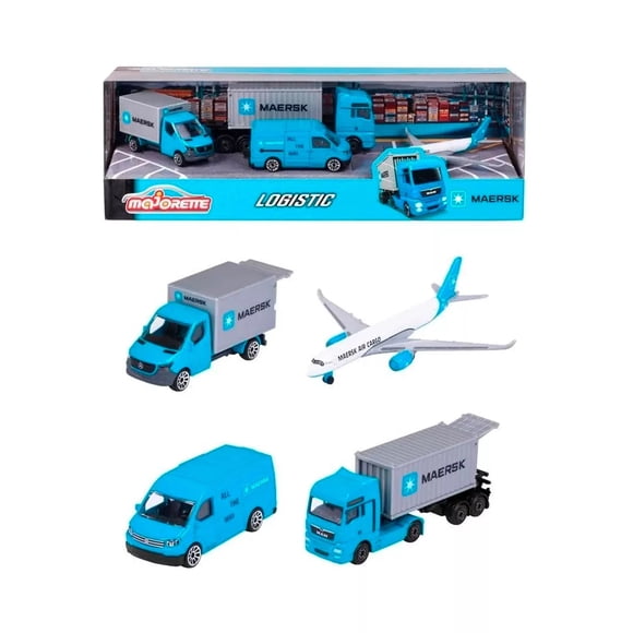 Set 5 Vehículos Logística Maersk | Majorette