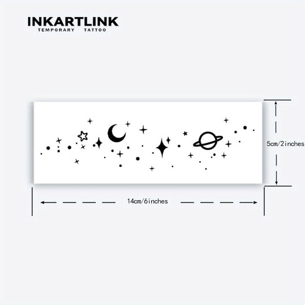 Galaxy Magic Temporary Tattoo Sticker - Lasts 1-2 Weeks, Waterproof, Cool Design