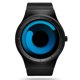 thumbnail image 1 of RELOJ SINOBI de Diseño Creativo con Malla de Acero Negro y Azul, 1 of 7