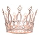 thumbnail image 5 of Diadema Redonda Completa De Coronas De Reina De Cristal Para Fiesta, Traje De Damas De Honor, Oro Rosa, 5 of 5
