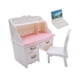 thumbnail image 3 of Silla De Escritorio En Miniatura Para Casa De Muñecas Para Decoración De Sala De Estar Con Computadora Portátil Blanca, 3 of 5