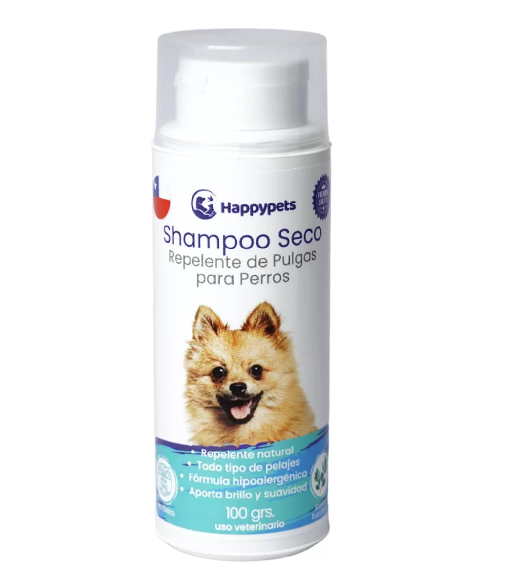 Defensor - Shampoo Seco Repelente De Pulgas Para Perros, Hipoalergénico, Aroma Eucaliptus
