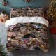 thumbnail image 1 of 3pcs MNKY-Changuitos Fun Capuchin Monkey Collage Print Digital Print Set Polyester Light Beige-Friendly Fabric, 1 of 1