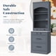 thumbnail image 3 of [Assembly Video Provided] TOPMAX Modern 83.7inch High Kitchen Pantry, Freestanding Tall Kitchen Hutch with Faux Marble Top, Cupboard Cabinet with 5 Storage Drawers and Adjustable Shelf, Set of 2, Gray, 3 of 3