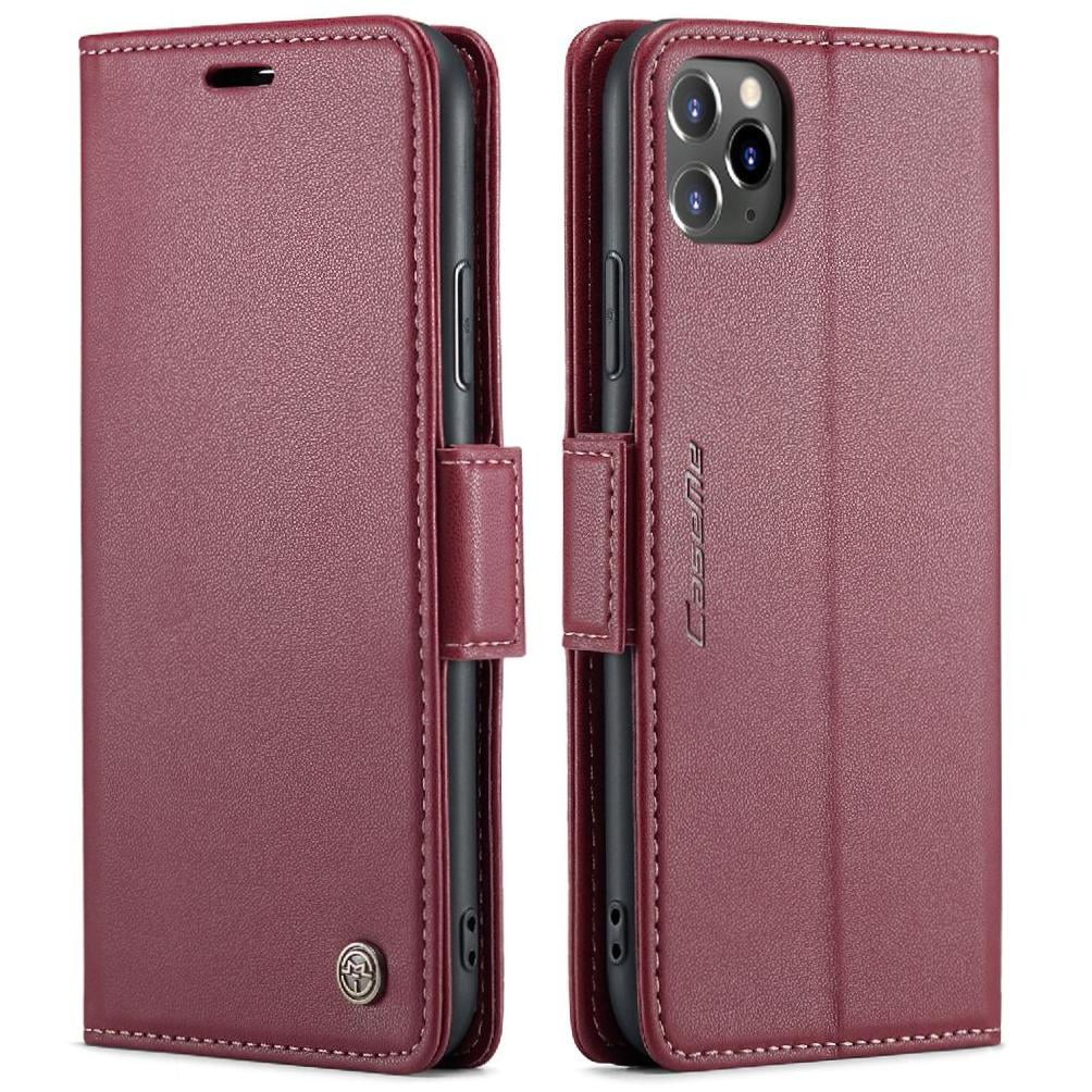 Caseme Tipo Cartera Iphone 11 Pro Max Con Cierre Magnético, Rfid, Tarjetero, Soporte, Carga Inalámbrica