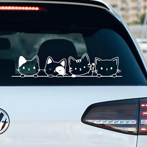 Sticker Vinilo Adhesivo Gatitos para Autos
