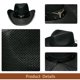 thumbnail image 5 of Sombrero Vaquero YOUBADU Negro Talla Única 58 cm Unisex, 5 of 7
