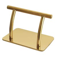 Magideal - Reposapiés De Acero Inoxidable, Piezas Para Sillas De Salón, Accesorios, Ajuste Móvil, Silla De Peluquería Universal, Reposapiés Para Salón De Belleza Oro