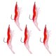 thumbnail image 1 of 5pcs Creative Shrimp Estilo Suave Latas De Latas Simulación Gancho Cebos Rojo, 1 of 3