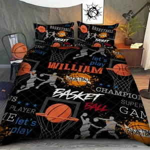 Milsleep - Basketball Lover - Juego De Edredón Personalizado De Baloncesto