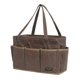thumbnail image 1 of Bolsa de herramientas plegable de 15,5 pulgadas, de lona encerada con abertura superior, bolsa multiusos para llaves con asa, resistente y repelente al agua (gris), 1 of 7