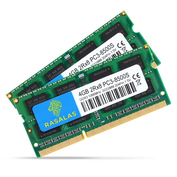 Kit de memoria RAM Rasalas de 8 GB (2 x 4 GB) PC3-8500 DDR3 1066 MHz