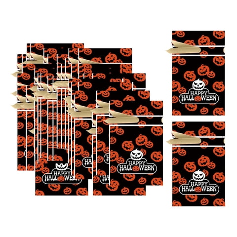 Bothyi - 50 Bolsas De Dulces De Halloween, Bolsas De Regalo Para El Hogar, Boda, Navidad, Calabaza Naranja