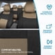 thumbnail image 5 of Juego completo de fundas de asiento BDK PolyPro de color beige sobre negro para coches, 5 of 9