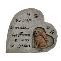 Magideal - Pet Dog Memorial Stones Cachorro Tombstone Simpatía Pet Dog Loss Gifts Final Resting Peace Headstone Dog Marker Grave Para Césped Jardín Al Aire Libre