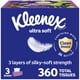 thumbnail image 1 of Kleenex Ultra Soft Pañuelos Faciales de 3 Capas, 360 Pañuelos, 3 Cajas, 1 of 3