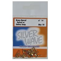 Silver Wave - Destorcedor Con Snap Para Pesca Bronce #14 Sobre Con 10Unid