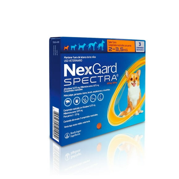 Nexgard Spectra 2 a 3.5kg, 3 Comprimidos