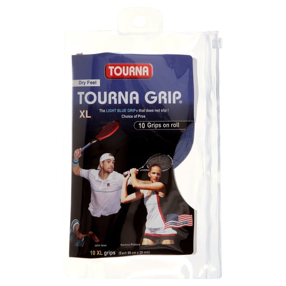 Grip Tenis Tourna Grip XL Dry Feel Azul Pack 10