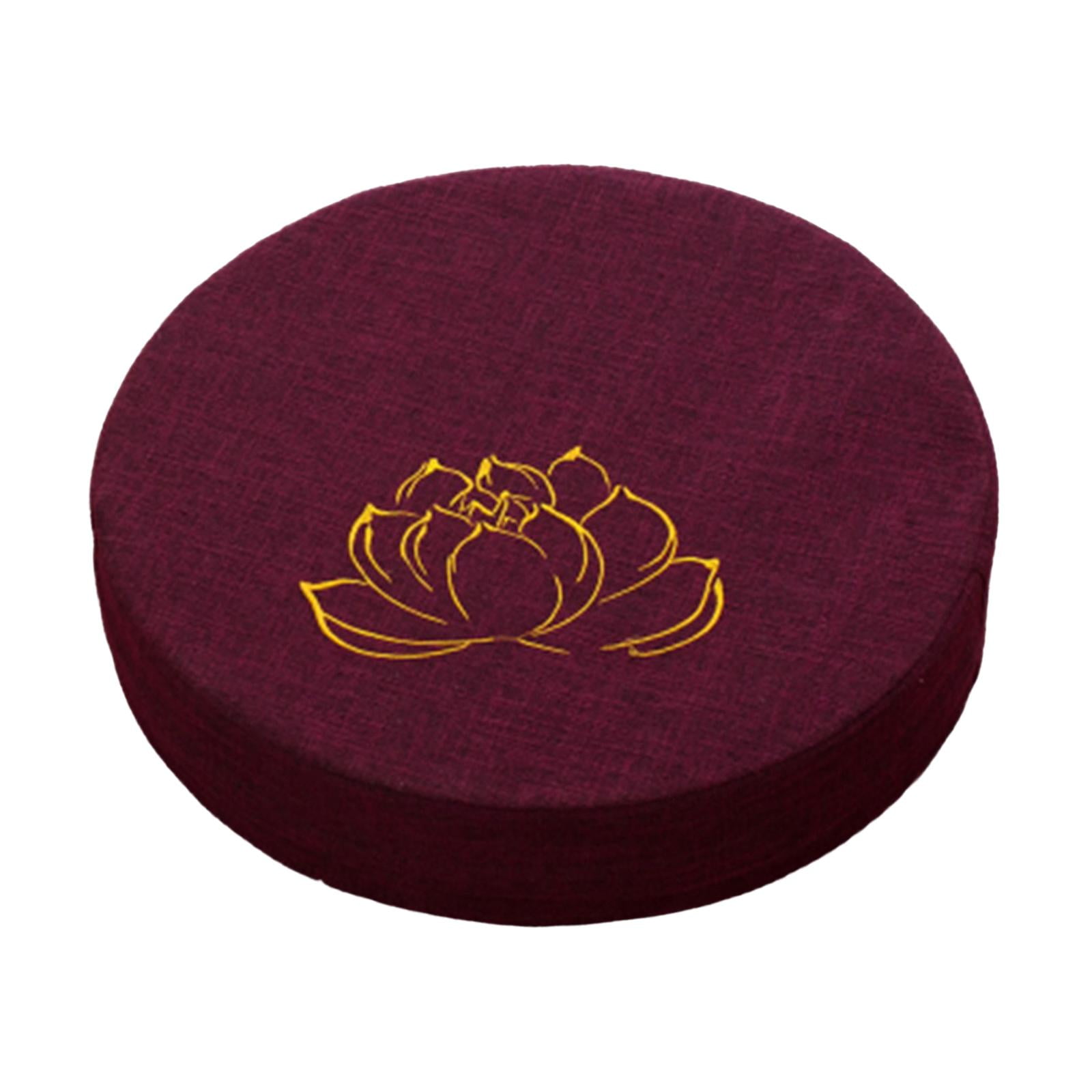 Magideal - Cojín De Meditación Redondo Con Cremallera Cojín De Asiento Cojín De Suelo Tradicional Lavable De 16 "de Diámetro Para Dormitorio Oración Interior , Violeta 6cm