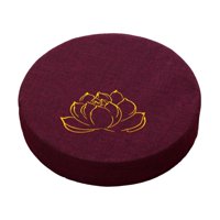 Magideal - Cojín De Meditación Redondo Con Cremallera Cojín De Asiento Cojín De Suelo Tradicional Lavable De 16 ""De Diámetro Para Dormitorio Oración Interior , Violeta 6Cm