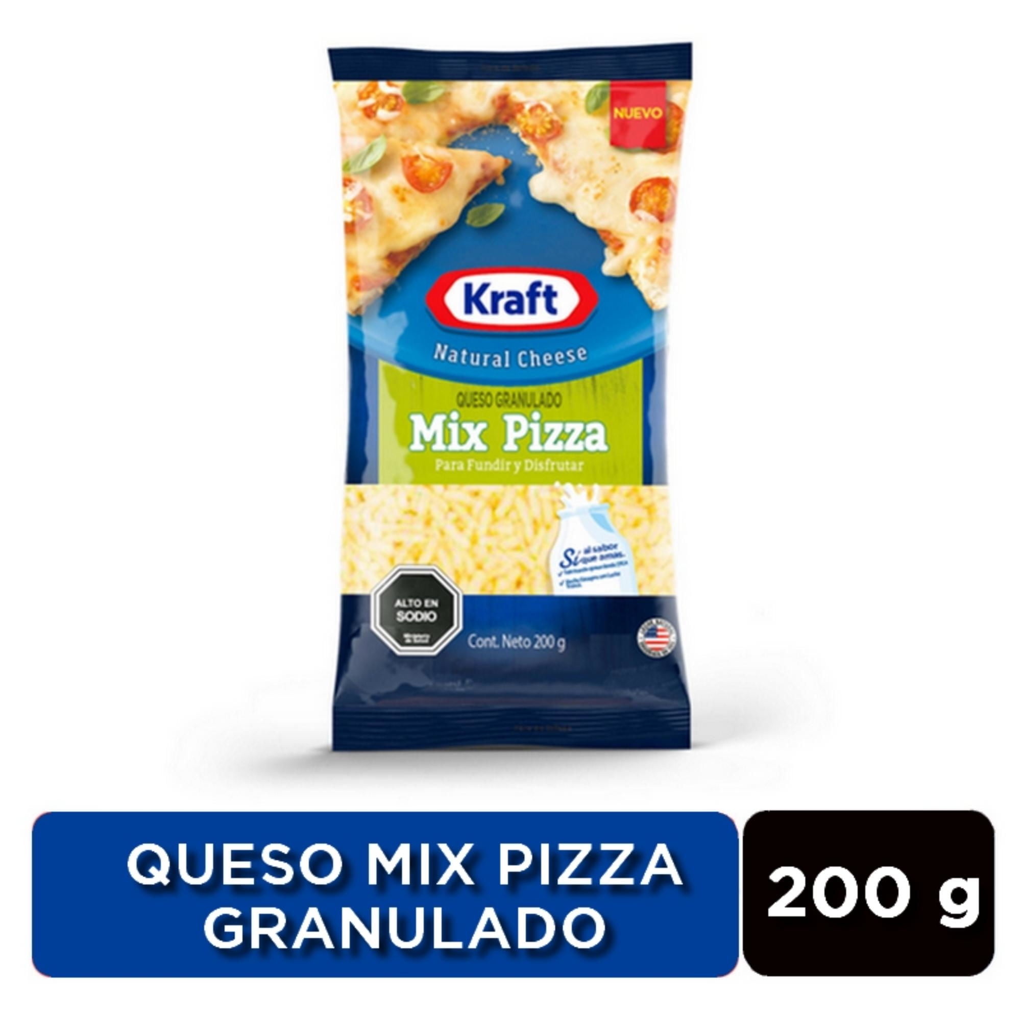 Queso Granulado Mix Pizza 200 g Kraft