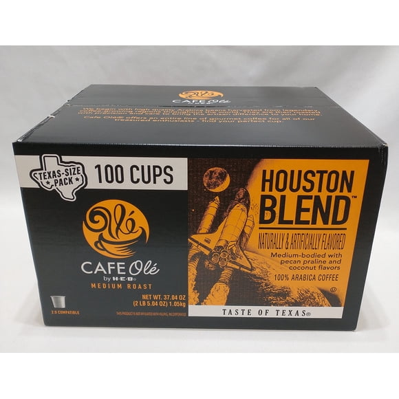 Cápsulas de café HEB Café Ole Mezcla Houston 100 unidades