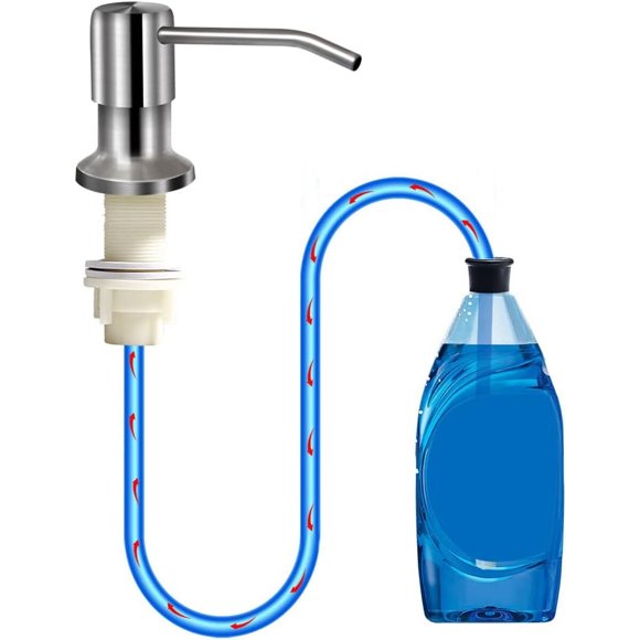 Soap Dispenser for Kitchen Sink, Brushed Nickel Countertop