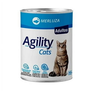 Agility - Alimento Húmedo Gato Adulto Merluza Lata 340 Gr