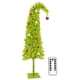 thumbnail image 1 of Árbol de Navidad HMASYO Caprichoso, verde lima, 5 pies con 150 LED, 1 of 8