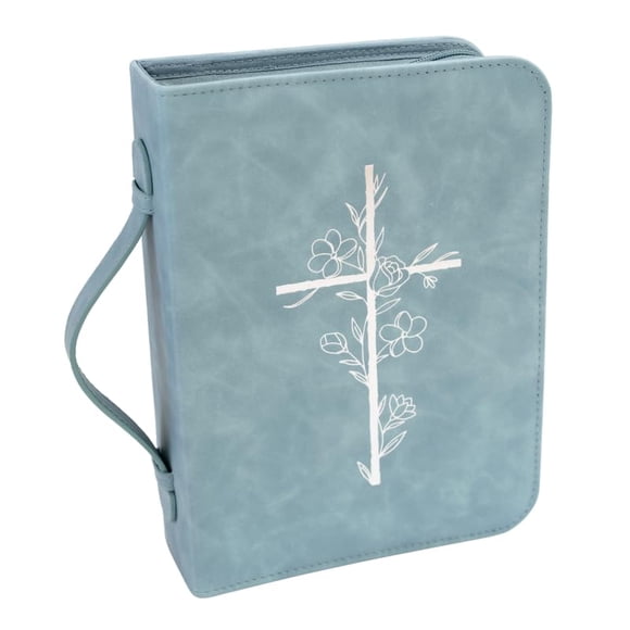 Funda para Biblia LANDORA & LEAF Grande Azul de Cuero PU