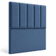 thumbnail image 1 of Respaldo de cama 1.5 plaza tubular felpa azul jeans, 1 of 2