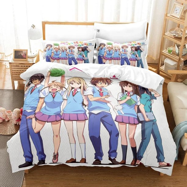 Kawaii Girls The Pet Girl of Sakurasou Bedding Set Bed Set Adult Kid Bedroom Duvetcover Sets Bed Sheets